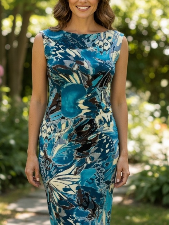 Dress Barn Dresses & Skirts - Dress Barn Sleeveless Faux Wrap Dress Size 8